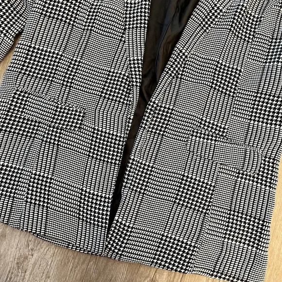 Womens Charlotte Russe Black/White Blazer - M - Picture 3 of 5
